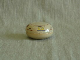 赤膚焼　奈良絵香盒　昭山窯　奈良絵　香盒　窯作