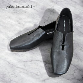 2025秋冬新入荷 yuko imanishi+ ユウコイマニシプラス/AZU/721082 カッターシューズ スリッポン スリット アズ シンプル 本革 レザー 靴 レディース