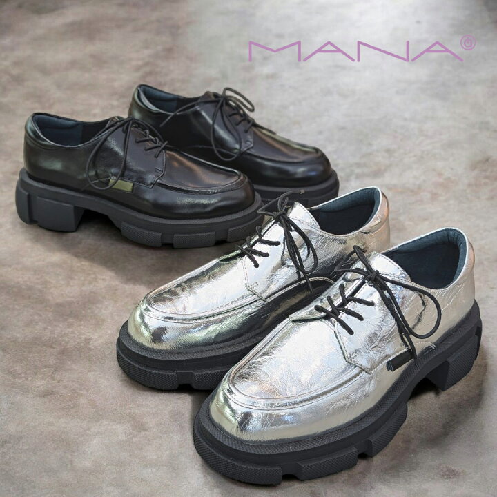 楽天市場】【2024.8月再入荷】MANA マナ/501070 レースアップシューズ 
