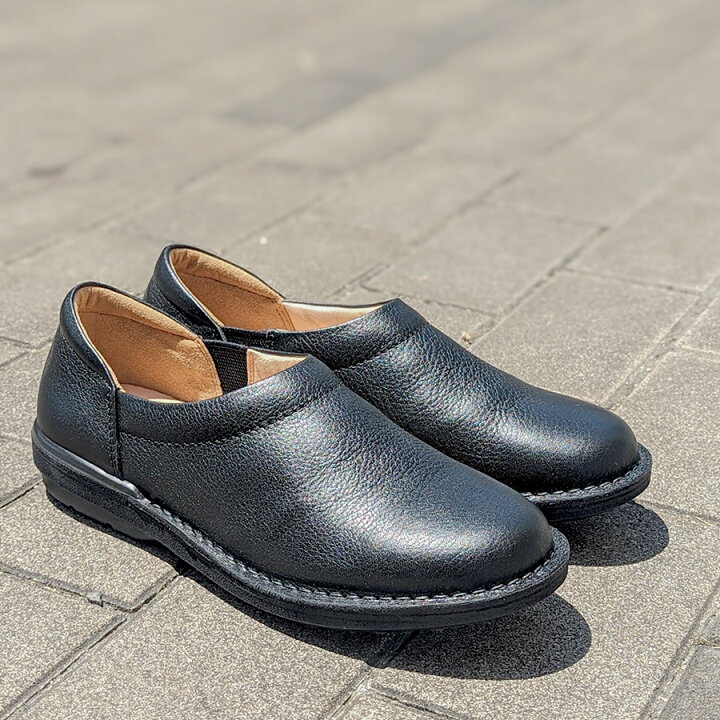 新品17600円☆MOON STARムーンスター 撥水レザースリッポン 22㎝茶  