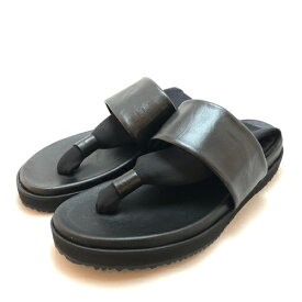SPINGLE[スピングル]/SPM-1705/BLACK サンダル トング バックストラップ シンプル 本革 レザー レディース 靴