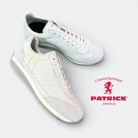 2025秋冬新作 ヒモ通しお届け PATRICK[パトリック] MARATHON-SH[マラソン・シープ] WHT[ホワイト] 507760 数量限定 スニーカー カジュアル レザー 本革 靴 レディース メンズ