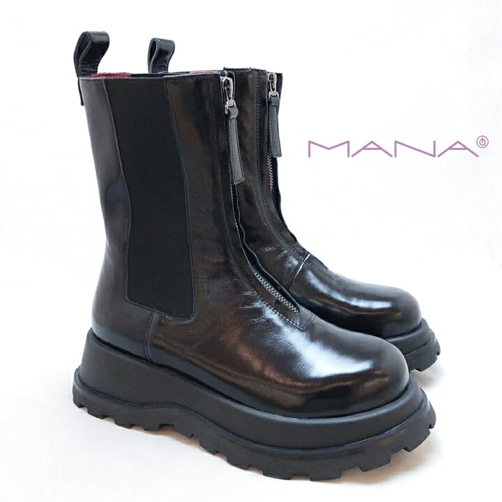 楽天市場】【2024.8月再入荷】MANA マナ/527052 サイドゴアブーツ 
