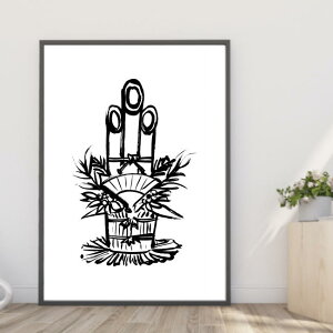 【送料無料】A4・A3ポスター お正月・新年 【門松】インテリア フォト インテリア小物 写真 A4・A3サイズ インスタ映え 壁飾り アート イラスト 和風 和モダン m1