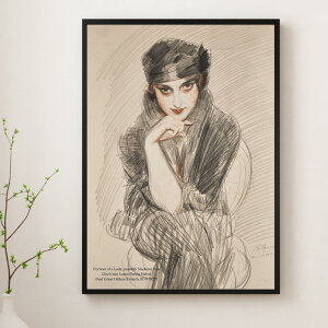 �y���������z���E�̖���|�X�^�[�y�|�[���E�Z�U�[���E�G�����[�z�yPortrait of a Lady�E�����z1900�N �A�[�g�|�X�^�[ �͂��� A4�T�C�Y�@A3�T�C�Y �t�����X ��۔h 19���I 20���I �ÓT ���g�� ���l�b