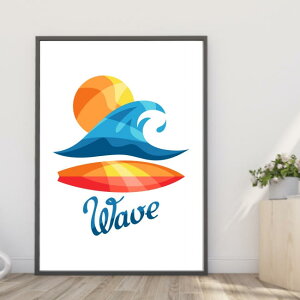 �y���������z�����C�W���O�T�����E�F�[�u���A�[�g�|�X�^�[ �ʐ^ �C���e���A �t�H�g �T�[�t�B�� ���C�� �썑 �g���s�J�� �n���C �� �C A4�EA3�T�C�Y �`���A�E�g �J�t�F �i���X �R�[�q�[�V���b