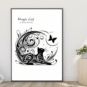 yzA4EA3|X^[yMagic Cat LƒzLbg CAT CXg A[g|X^[ CA[g A4TCY@A3TCY Ǐ ͗lւ CeA(neko) m1