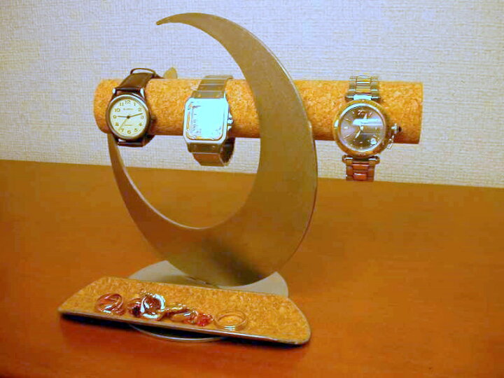 楽天市場】時計スタンド 三日月ムーンアクセサリースタンドロング 