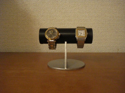 人気良品 ウォッチスタンド ブラック丸パイプコルク貼り小粒な腕時計