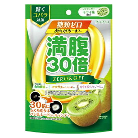 満腹30倍 糖類ゼロキャンディ キウイ味 減量サポート 小腹対策 食物繊維【満腹30倍】