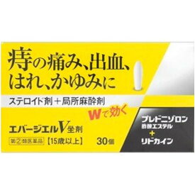 痔治療薬・エバージエルV坐剤　30個 【第(2)類医薬品】