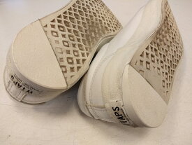 スニーカーなどのかかと修理　コーナー修理　紳士靴や婦人靴も大丈夫。かかとのないヒール修理　ウエッジソール修理