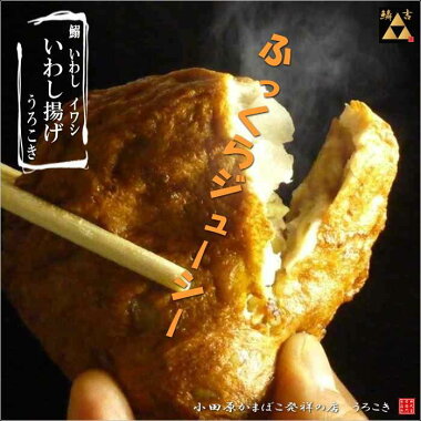 ★小田原新名物150万枚販売!【いわし揚げ5入】《最高ランクの「高級すり身」で作ったおいしいかまぼこ〜うろこき》■かまぼこ■小田原■おすすめ