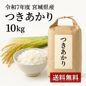 米 つきあかり 宮城県産 令和7年度産 白米 精米 10Kg 送料無料
