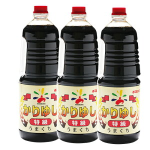 かりゆし醤油 業務用 1800ml×3 送料無料 赤マルソウ しょうゆ こいくち 甘め 甘口 沖縄 本醸造 刺身