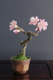 盆栽 桜 #42（造花）［鉢変更］【ギフトバッグ対応可】