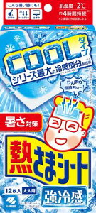 熱さまシート強冷感 大人用12枚 冷却シート 肌にやさしい 弱酸性