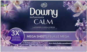 _Ej[V[g MEGA Ct[W CALM x_[oj 80×1 Downy Mega Sheet Infusions CALM LavenderVanilla bean _