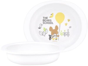 スケーター(Skater) ベビー食器 小皿 子供用 5ヵ月頃~ 抗菌 プラスチック製 290ml くまのがっこう XP25AG-A