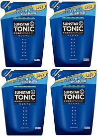 まとめ買いサンスタートニック爽快頭皮ケアシャンプーリンスイン 詰替え用×4個