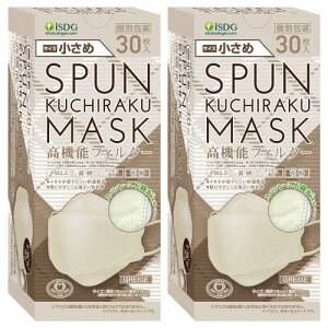 [HhbgR] iSDG60 30×2 SPUN KUCHIRAKU MASK (XpN`N}XN)   30 O[W 30×2
