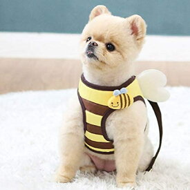 犬 ハーネス 羽付き ミツバチ お出かけ 散歩 胴輪 ペット用品 かわいい 人気 小型犬 春夏 秋冬 オシャレ デザイン ItsDog イツドッグ WSISTERS ダブルシスターズ 犬のハーネス パタパタミツバチハーネスハーネスのみ?リードなし(ミツバチ、Lサイズ)