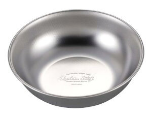 キャプテンスタッグ(CAPTAIN STAG) ステンレス テーブルウェア プレート 皿 食器 キャンプボール 外径15.5×高さ4.5cm 日本製 UW-2027 シルバー