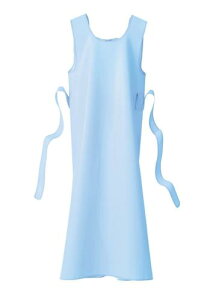 入浴介護エプロン ブルー LL