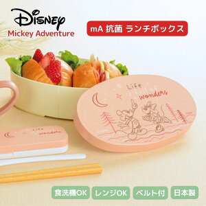 【食洗機対応】Disney Micky ランチボックス 弁当箱 約475ml 抗菌 【電子レンジ対応】割れない食器 くすみカラー 日本製 樹脂 軽量 かわいい 人気 シンプル 北欧風 お揃い ギフト 自宅用 ランチ