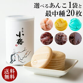 最中手作りセット(最中1缶＋あんこ1袋) もなか 母の日 和菓子 プレゼント あんこ スイーツ 送料無料 ギフト 【あんこ6種類から1つ選べる】 つぶあん こしあん お菓子 お取り寄せ こども 高級 お供え物 【熨斗不可】