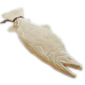 一品作 魚の木彫り 鮭の木彫り 【134】  北海道 きぼり さかな サカナ フィッシュ カービング ウッド 壁掛け 置物 クラフト 木製品 木製 民藝 民芸 さけ サケ オ