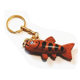 革物語　THE　LEATHER　STORY　キーホルダー　ヤマメ　やまめ　山女魚　ハンドメイド　皮　レザー　雑貨　小物　贈り物　ギフト　プレゼント　レザークラフト　革小物