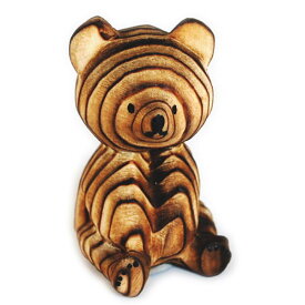 熊ボッコ　置物　小　　北海道　雑貨　お土産　民芸品　熊ぼっこ　くまぼっこ　クマボッコ　オブジェ　グッズ　ベアー　木製　木