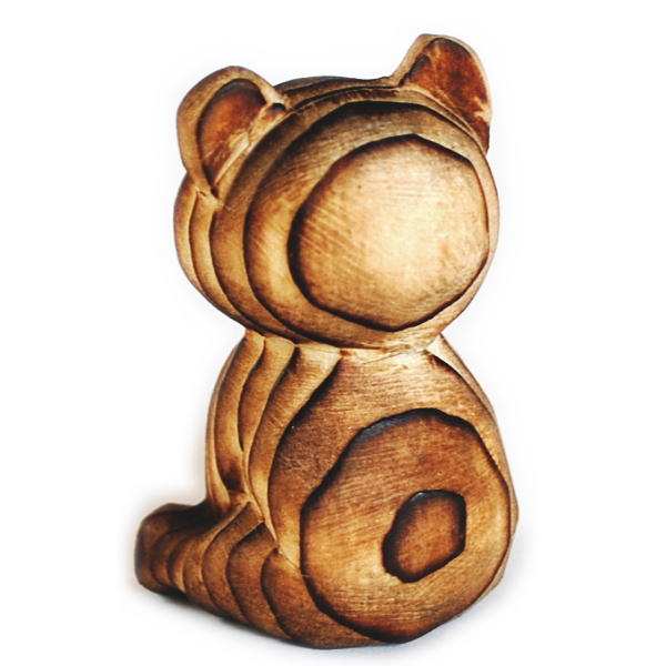 値引きする 北海道 お土産 手作り 木彫りの熊 ペア キーホルダー 木製 ...