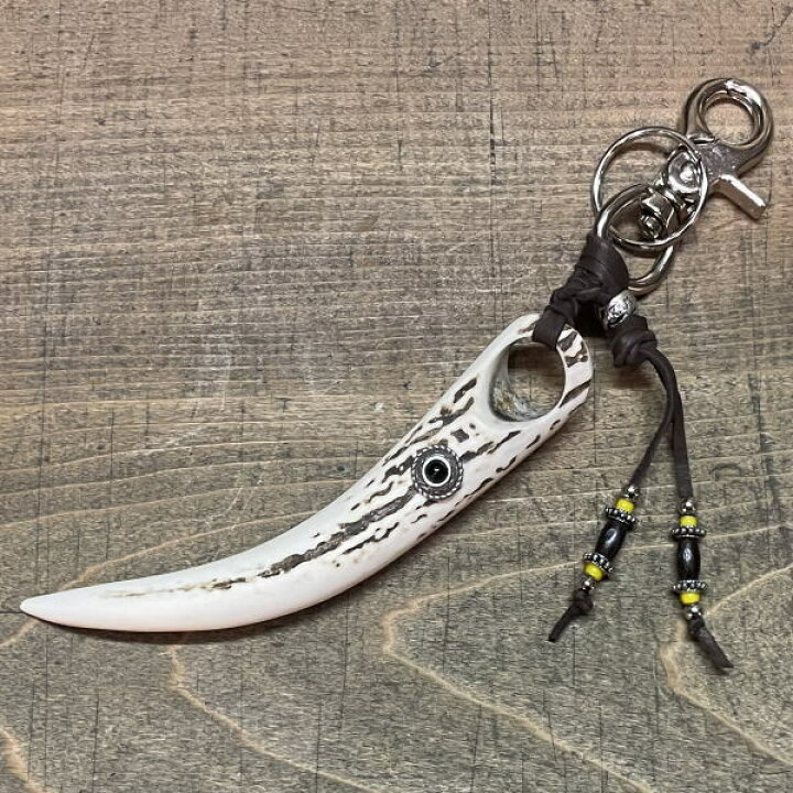 楽天市場】送料無料 えぞしかの角 キーホルダー オニキス 大サイズ  