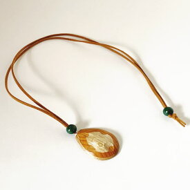 一品作 木製 木製 ネックレス 【420】 レディース ギフト プレゼント 木工細工 ハンドメイド ウッドクラフト アクセサリー 北海道 チョーカー 日本製 ナチュラル