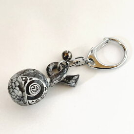 木製　木彫り　模様　キーホルダー