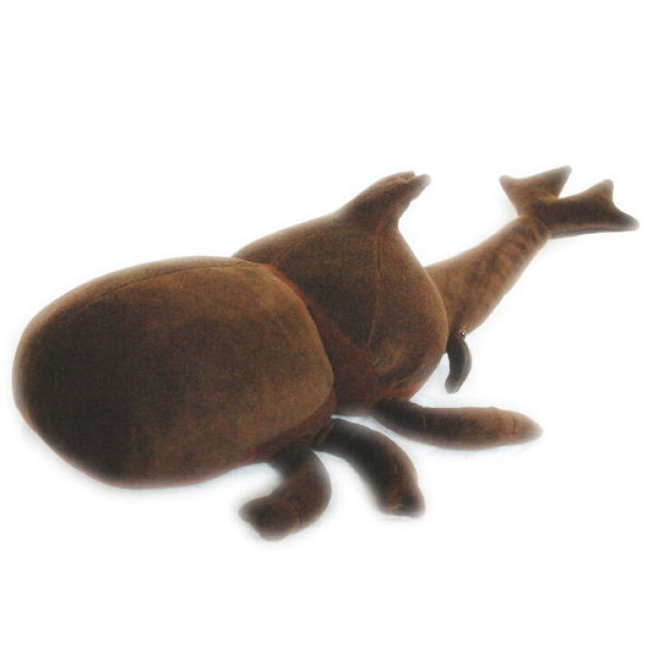 楽天市場 送料無料 昆虫 ぬいぐるみ 日本おおかぶとむし ぬいぐるみ ジャンボ オオカブトムシ 虫 ビッグサイズ 阿寒湖 きりり