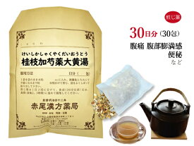 【クーポン発行中！】桂枝加芍薬大黄湯 ケイシカシャクヤクダイオウトウ 煎じ薬 30日分30包 便秘 しぶり腹 残便感 腹部膨満感 薬局製剤 けいしかしゃくやくだいおうとう