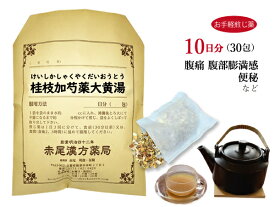 【クーポン発行中！】桂枝加芍薬大黄湯 ケイシカシャクヤクダイオウトウ【送料無料】お手軽煎じ薬10日分30包 便秘 しぶり腹 薬局製剤 けいしかしゃくやくだいおうとう