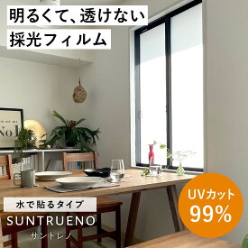 窓用フィルム 採光フィルム 西日対策にサントレノ 巾125cm×100cm 小さな窓用 既製品