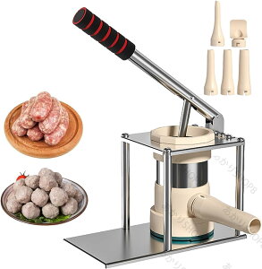ソーセージ詰め物機 ソーセージ用 肉詰め物 ステンレス鋼縦型ソーセージ詰め物 肉グラインダーとソー 手動ソーセージメーカー肉詰め機 商業 家庭用 ソーセージ充填機