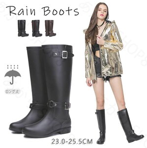 レインブーツ レディース 長靴 レインブーツ ロングレインブーツ 長靴 レディース 雨靴 ロング丈 ミドルブーツ ロングブーツ 防水 雨の日 梅雨 通学 通勤 外出 アウトドア PVC