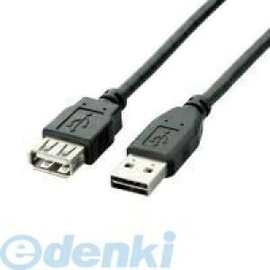 ELECOM �G���R�� U2C-DE50BK ���ʑ}��USB�����P�[�u�� A-A U2CDE50BK �u���b�N ���o�[�V�u���R�l�N�^ A-A�����^�C�v �m�[�}�� USB�P�[�u��
