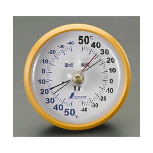 エスコ EA728G-15 φ106mm 最高・最低 温度計 EA728G15