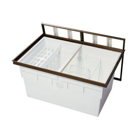 吉川化成 9001SDJ 直送 代引不可・他メーカー同梱不可 アルミ枠　床下収納庫　シルバー色　一般スタンダードタイプ・900型・深型