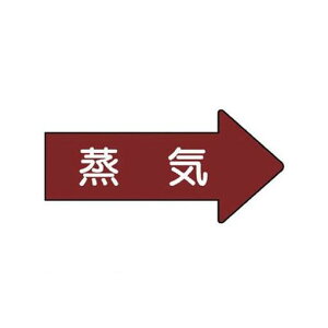 ユニット AS.41SS 配管ステッカー 右方向表示 蒸気【極小】 26×55 10枚組