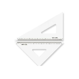 【スーパーSALEサーチ】共栄プラスチック A-1020 メタクリル三角定規【目盛付】 30cm A1020【AKB】