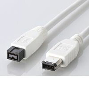 (LINE�N�[�|���L)ELECOM �G���R�� IE-961WH FireWire�P�[�u�� 9�s��-6�s�� IE961WH