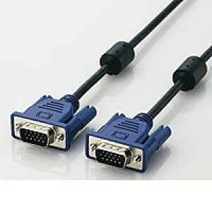 ELECOM �G���R�� CAC-15BK �p�\�R���ƃf�B�X�v���C����ڑ�����D�|Sub15�s�� �~�j �P�[�u�� CAC15BK